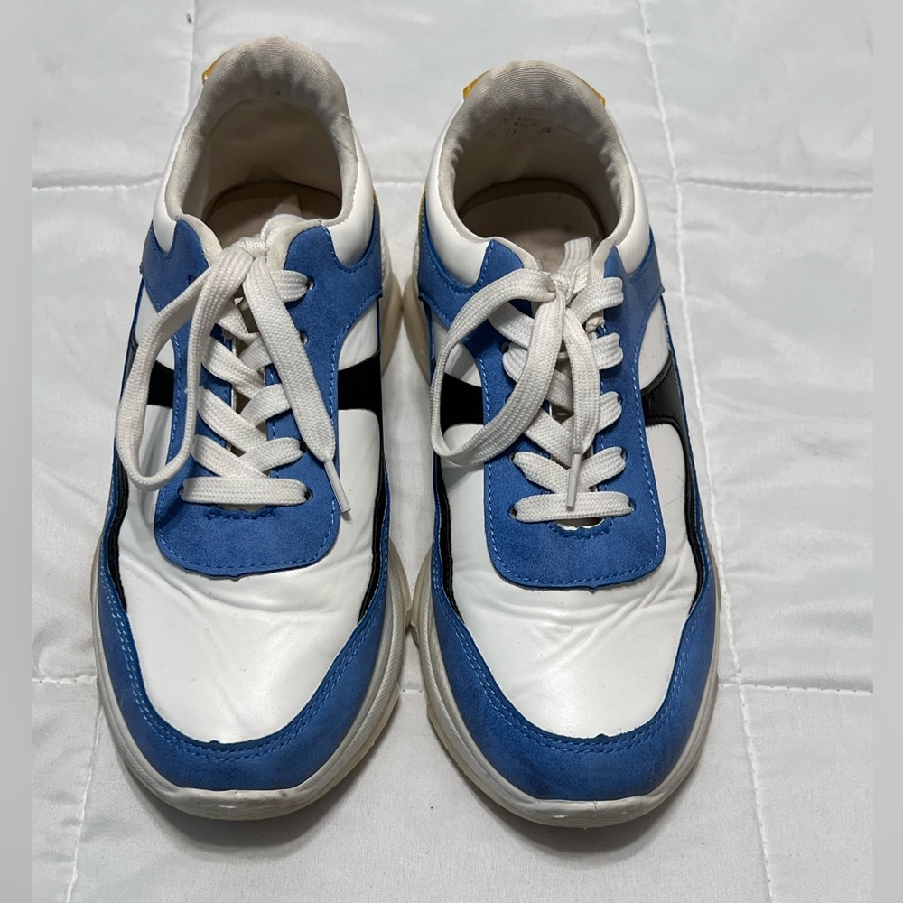 Blue and White Women's Sneakers